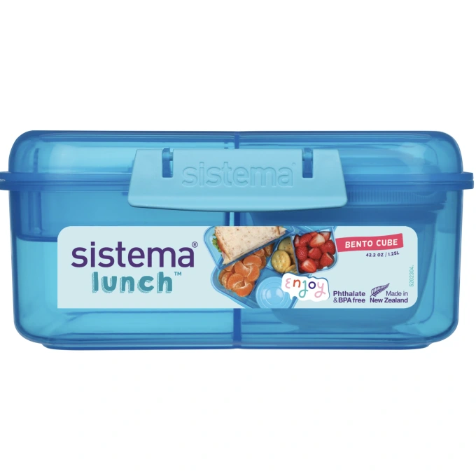 1.25L Bento Cube To Go cały niebieski